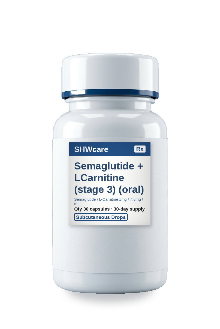 Semaglutide + LCarnitine (stage 3) (oral) 30-Day Program — SHWcare