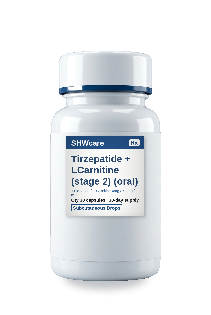 Tirzepatide + LCarnitine (stage 2) (oral) 30-Day Program — SHWcare