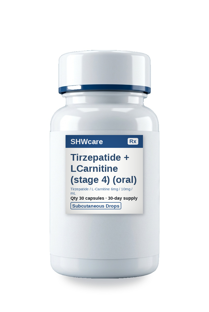 Tirzepatide + LCarnitine (stage 4) (oral) 30-Day Program — SHWcare